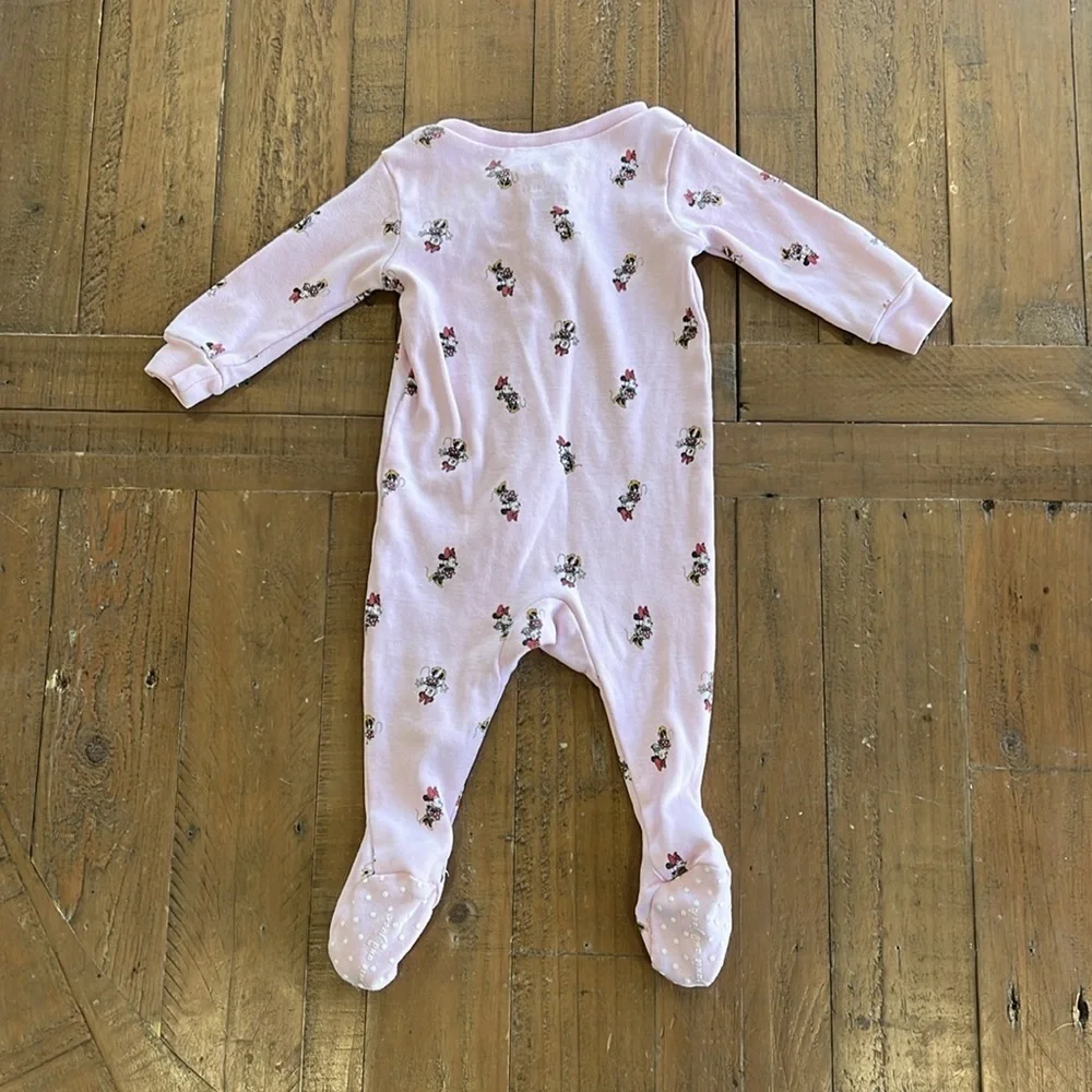 Janie and jack pink Minnie Mouse pajamas